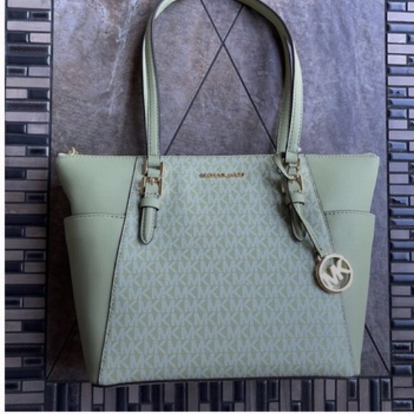 Michael Kors Charlotte Large Top Zip Tote - Picture 13 of 16